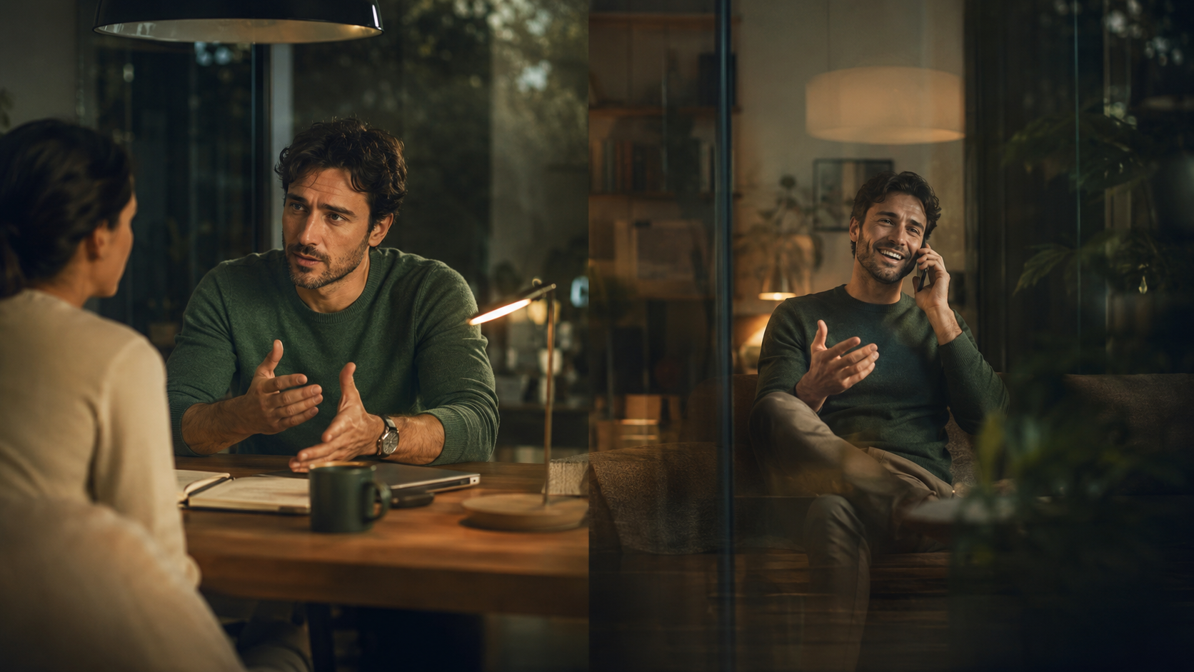 Expat expressing emotions differently when switching between a second language and their native language.
