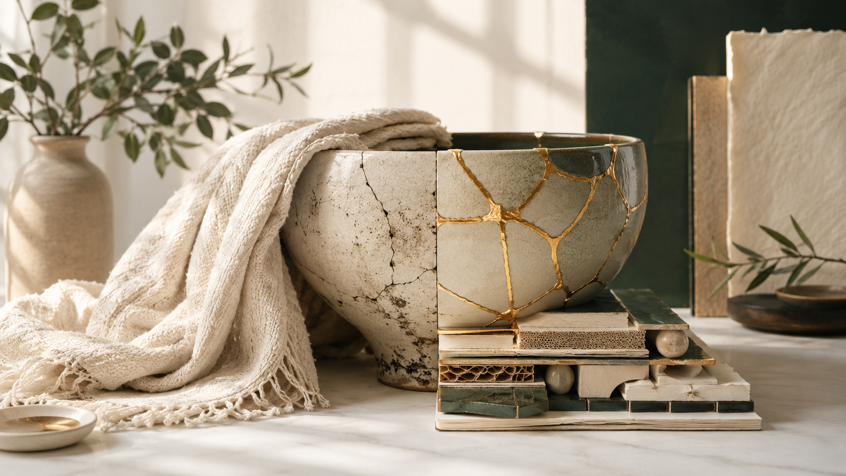 Cracked ceramic vessel showing the difference between temporary rest and changing the conditions that sustain burnout.