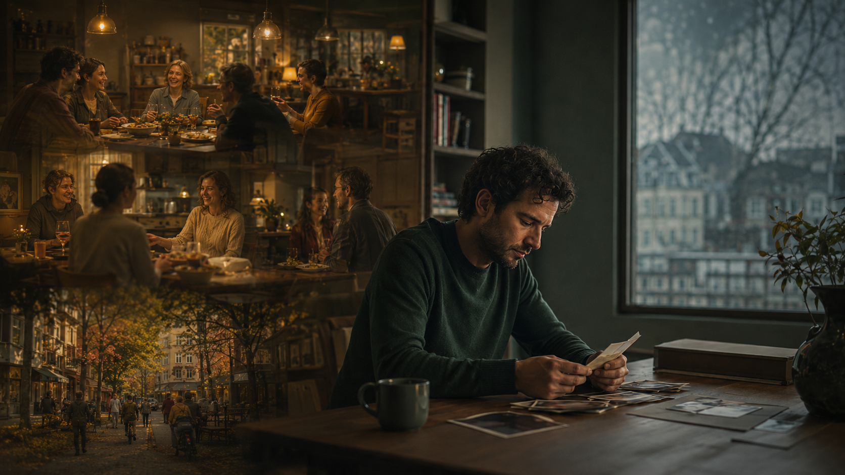 Expat reflecting on idealized memories of home while considering the reality that life there may have changed.