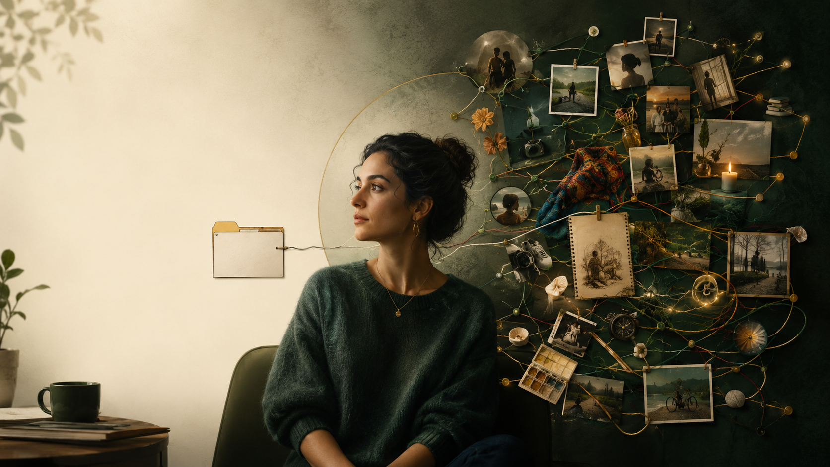 image contrasting a simple diagnostic label with a richer map of one person’s experiences, relationships, triggers, coping patterns, strengths, and cultural background.
