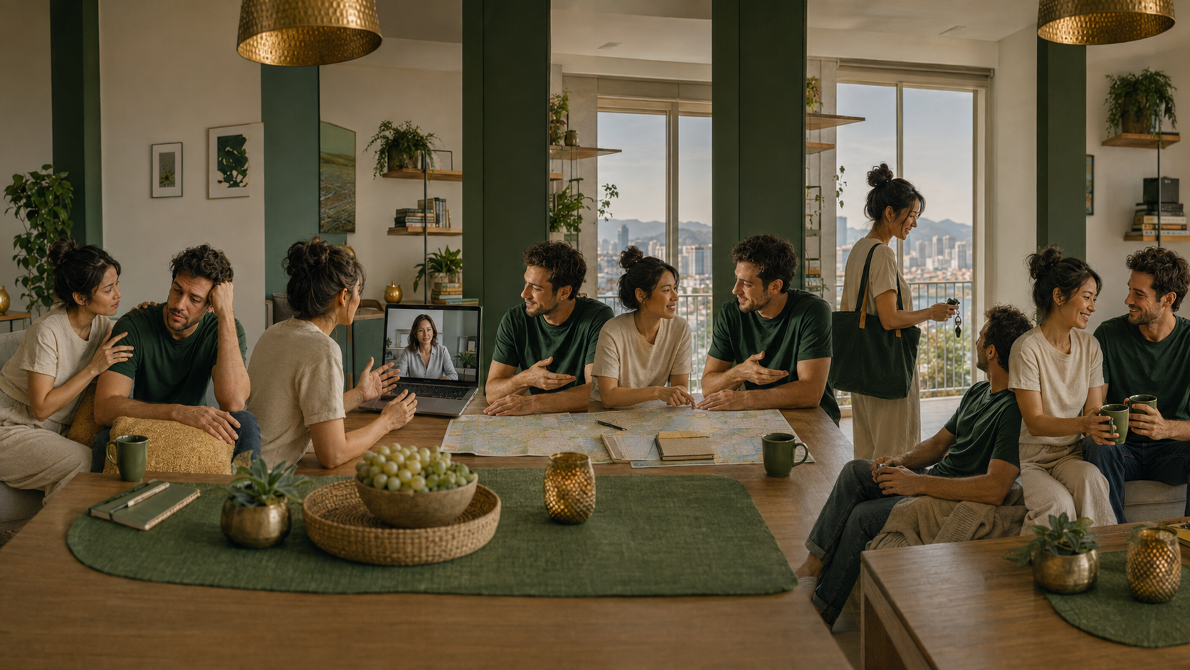 Expat couple gradually reducing anxiety-driven dependence and rebuilding confidence, boundaries and closeness through therapy.